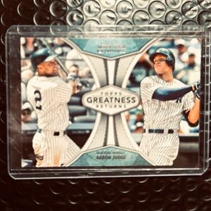 JETER N JUDGE !! 1 Great Card of Derrick Jeter & Aaron Judge together MINT COND!